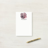 Trendy Pink DSLR-Kamera Fotografie Personalisiert Post-it Klebezettel (Auf Schreibtisch)