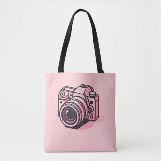 Trendy Pink DSLR-Kamera Fotografie Personalisiert Tasche (Vorderseite)
