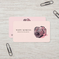 Trendy Pink DSLR-Kamera Fotografie Personalisiert