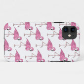 Trendy Pink Flamingo Muster Case-Mate iPhone Hülle (Rückseite (Horizontal))