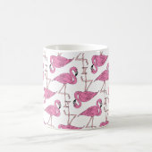Trendy Pink Flamingo Muster Kaffeetasse (Mittel)