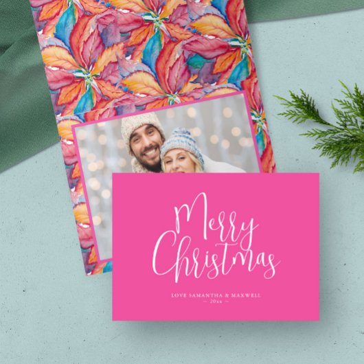 Trendy Pink Frohe Weihnachten