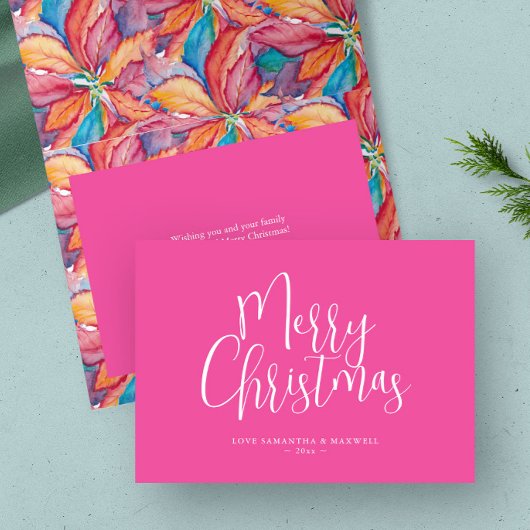 Trendy Pink Frohe Weihnachten