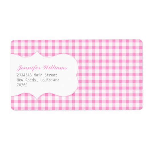 Trendy Pink Gingham (Vorne)