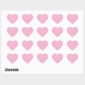 Trendy Pink Heart Brautparty Vielen Dank Herz-Aufkleber (Blatt)