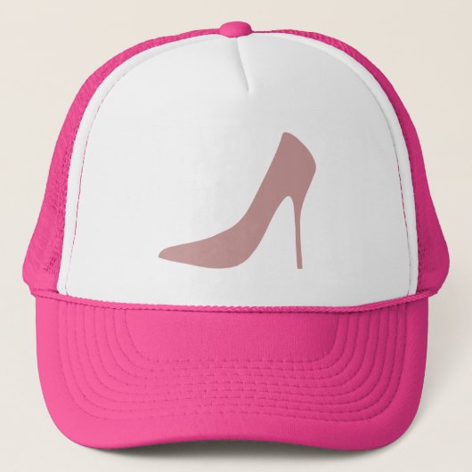TRENDY PINK HIGH HEELS Trucker Hat Truckerkappe (Vorderseite)
