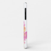 Trendy Pink Ink Cloud, Personalisiert White, Marin Case-Mate iPhone Hülle (Hinten/Links)