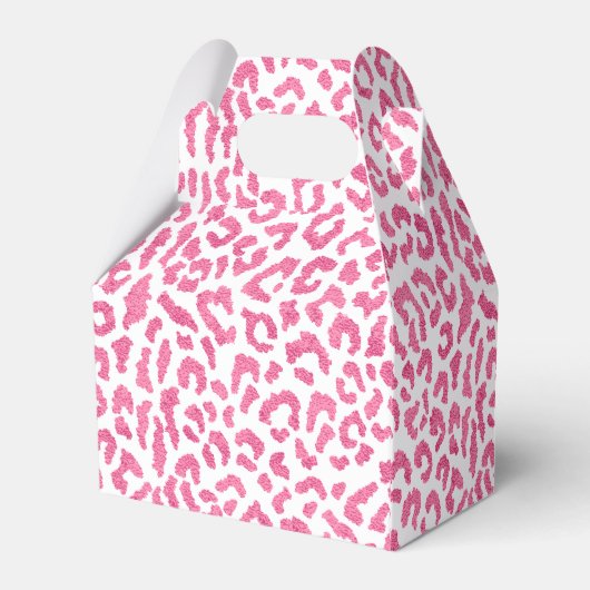 Trendy Pink Leopard Geschenkschachtel (Rückseite)