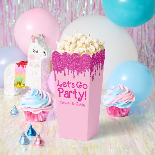 Trendy Pink Let's Go Party Geburtstag Geschenkschachtel (Party)