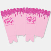 Trendy Pink Let's Go Party Geburtstag Geschenkschachtel (Ungeklappt)