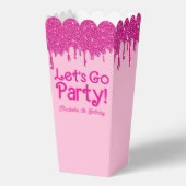 Trendy Pink Let's Go Party Geburtstag Geschenkschachtel (Vorderseite)