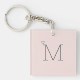 Trendy Pink Monogram Schlüsselanhänger