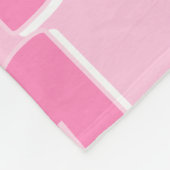 Trendy Pink Personalisiert Initial Fleecedecke (Ecke)