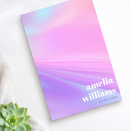 Trendy pink purple pastel gradient post-it klebezettel