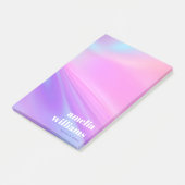 Trendy pink purple pastel gradient post-it klebezettel (angewinkelt)
