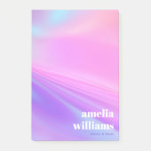 Trendy pink purple pastel gradient post-it klebezettel (Vorderseite)