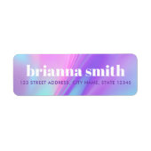 Trendy pink purple pastel gradient return address (Vorne)