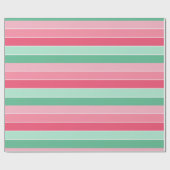 Trendy Pink Red Green Moderne Elegante Farben Geschenkpapier (Flach)