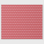 Trendy Pink Red Kleine Raute Herz Muster Kids Geschenkpapier (Flach)