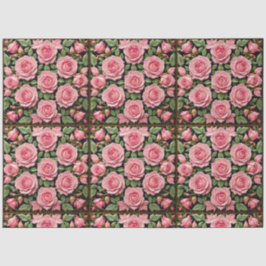 Trendy Pink Roses Schöne Sammlung Seidenpapier