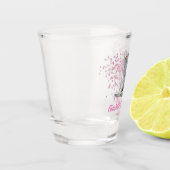 Trendy Pink Silver Cowboy Boots Bachelorette Party Schnapsglas (Links)