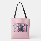 Trendy Pink Snapshot Fotokamera Fotografie Tasche (Rückseite)