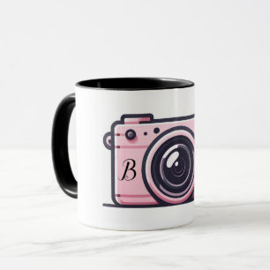 Trendy Pink Snapshot Fotokamera Fotografie Tasse