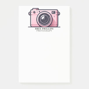 Trendy Pink Snapshot Schießkamera Fotografie Post-it Klebezettel