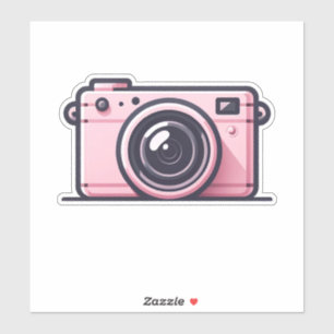 Trendy Pink Snapshot Shoot Kamera Fotografie Aufkleber