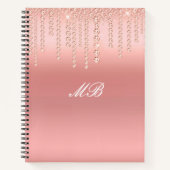 Trendy Pink Spiral Notebook Notizblock (Vorderseite)