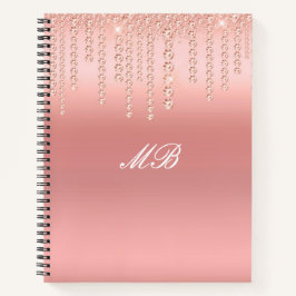 Trendy Pink Spiral Notebook Notizblock