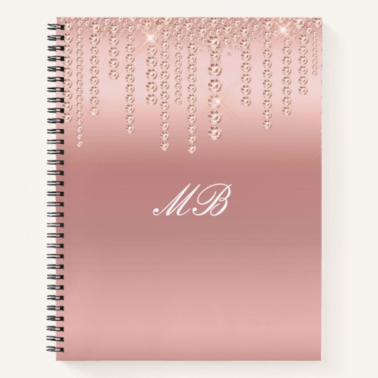 Trendy Pink Spiral Notebook Notizblock (Vorderseite)
