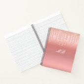 Trendy Pink Spiral Notebook Notizblock (Innenseite)