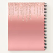 Trendy Pink Spiral Notebook Notizblock (Rückseite)