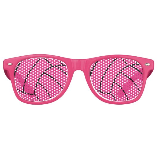 Trendy Pink Volleyball-Sonnenbrille Sonnenbrille (Vorderseite)