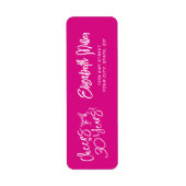 Trendy Pink Whimsical Hand Drawn 30. Geburtstag (Vorne)