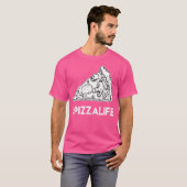 Trendy Pizza Slice Life T-Shirt (Vorne ganz)