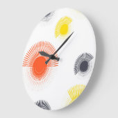 Trendy, playful, lively, cool, circular geometric große wanduhr (Winkel)