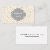 Trendy Polka Dot Muster Variation Visitenkarte (Vorne/Hinten)