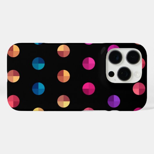 Trendy Polka Dots Case-Mate iPhone Hülle (Rückseite (Horizontal))