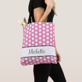 Trendy Polka Dots Pattern Girly Pink Tasche (Von Nahem)