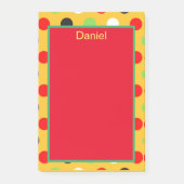 Trendy Polka dots Post-it Klebezettel (Vorderseite)