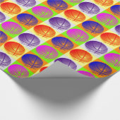 Trendy Pop Art Basketball Geschenkpapier (Ecke)