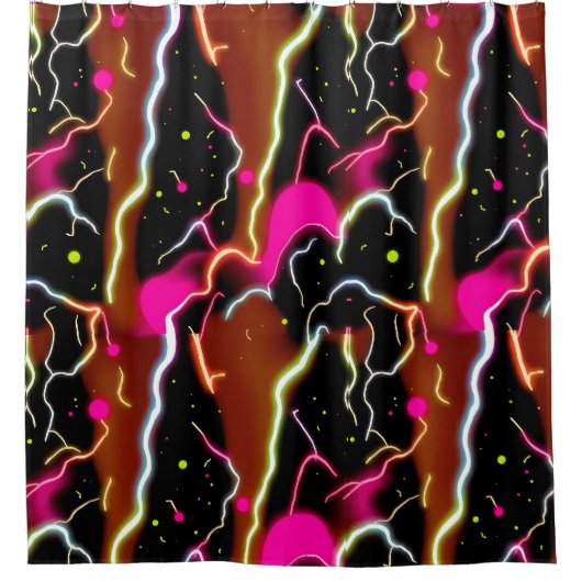 Trendy Pop Culture Duschvorhang (Vorderseite)