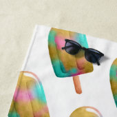 Trendy Popsicle Muster mit Monogramm Strandtuch (Beispiel)