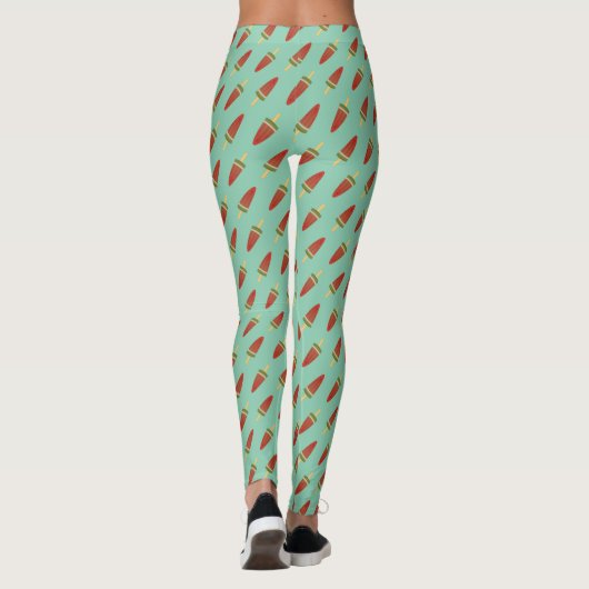 Trendy Popsicle Pattern Summer Leggings (Rückseite)