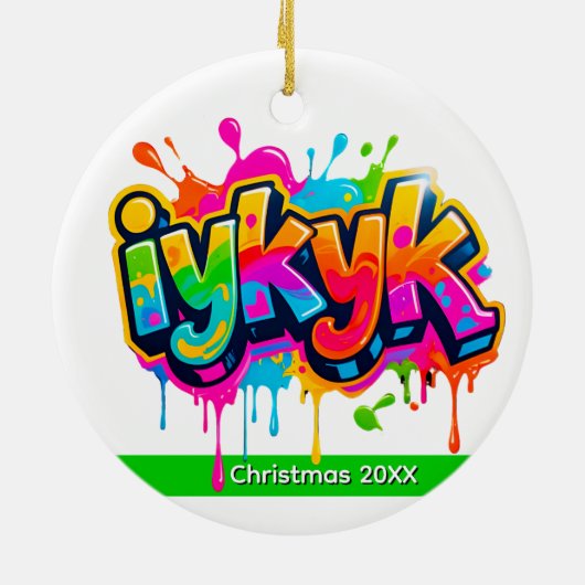 Trendy Popular Teen Meme IYKYK 6-7 67 Ornament (Hinten)