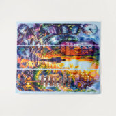Trendy -Positiv Wandteppich (Vorderseite (Horizontal))