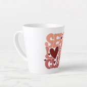 Trendy Positive Affirmation Aesthetic Quote Milchtasse (Linke Ecke)