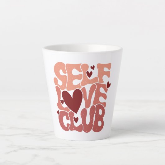 Trendy Positive Affirmation Aesthetic Quote Milchtasse (Vorderseite)